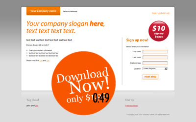 Free template — Orange MCD